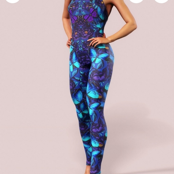 Purple Floral Bodysuit - Picture 1 of 6